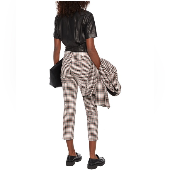 THEORY
Trecca cropped gingham stretch-crepe slim-leg pants SIZE 6 - Picture 4 of 13